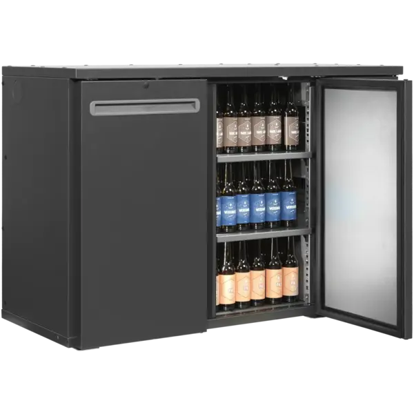 Barkoelkast | SCL Combi-Line | 299L | Antracietgrijs | +2°C/+10°C | Geforceerd | Draaideuren | 1245x560x820(h)mm