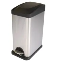 V-Part Pedaalemmer | RVS | 15L | Klapdeksel | 210x300x500(h)mm