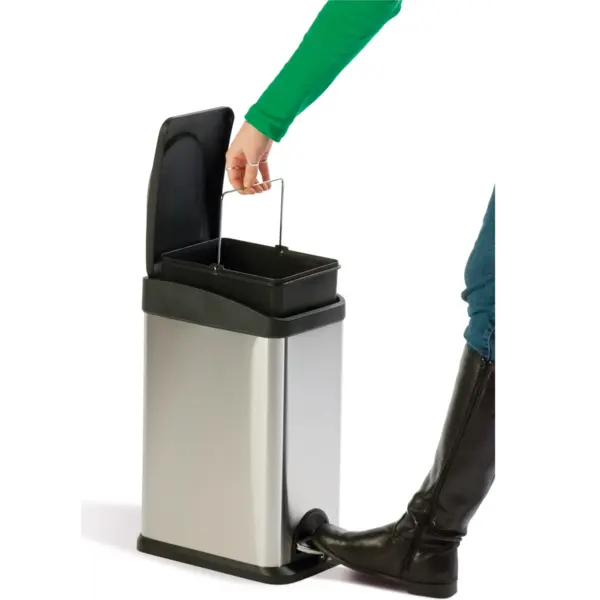 Pedaalemmer | RVS | 15L | Klapdeksel | 210x300x500(h)mm