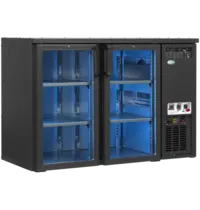 SERRCO by Tefcold Barkoelkast | SCL Combi-Line | 299L | Antracietgrijs | +2°C/+10°C | Geforceerd | Draaideuren | RGB LED | 1245x560x820(h)mm 