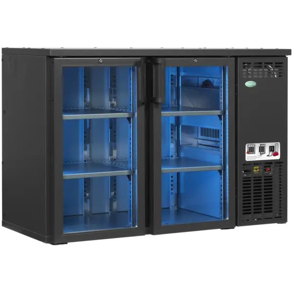 Barkoelkast | SCL Combi-Line | 299L | Antracietgrijs | +2°C/+10°C | Geforceerd | Draaideuren | RGB LED | 1245x560x820(h)mm