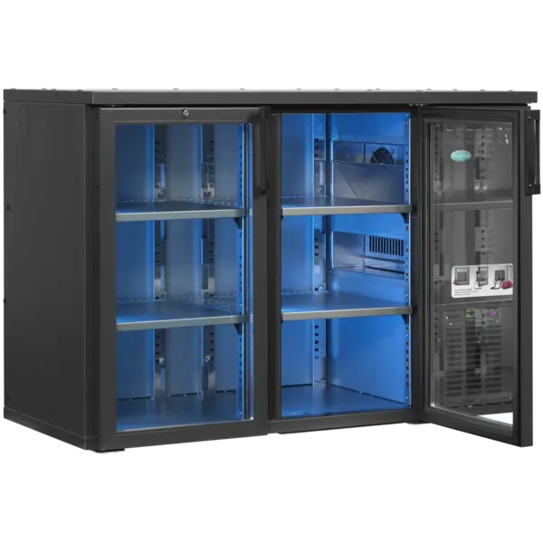 Barkoelkast | SCL Combi-Line | 299L | Antracietgrijs | +2°C/+10°C | Geforceerd | Draaideuren | RGB LED | 1245x560x820(h)mm