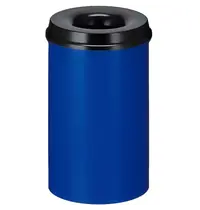 V-Part Afvalbak | Metaal | Blauw/Zwart | 20L | Open | Vlamdovend | Ø260x420(h)mm 