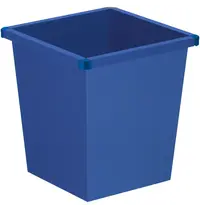 Luxus Afvalbak | Metaal/Kunststof | Blauw | 27L | Open | Afvalscheiding | 343x343x361(h)mm 