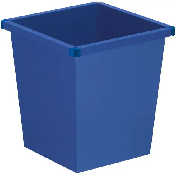 Afvalbak | Metaal/Kunststof | Blauw | 27L | Open | Afvalscheiding | 343x343x361(h)mm