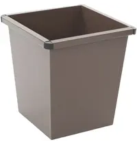 Luxus Afvalbak | Metaal/Kunststof | Bruin | 27L | Open | Afvalscheiding | 343x343x361(h)mm 