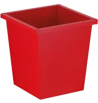 Luxus Afvalbak | Metaal/Kunststof | Rood | 27L | Open | Afvalscheiding | 343x343x361(h)mm 