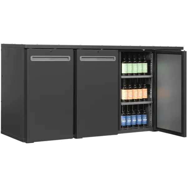 Barkoelkast | SCL Combi-Line | 455L | Antracietgrijs | +2°C/+10°C | Geforceerd | Draaideuren | 1720x560x820(h)mm