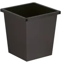 Luxus Afvalbak | Metaal/Kunststof | Zwart | 27L | Open | Afvalscheiding | 343x343x361(h)mm 