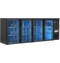 SERRCO by Tefcold Barkoelkast | SCL Combi-Line | 616L | Antracietgrijs | +2°C/+10°C | Geforceerd | Draaideuren | RGB LED | 2200x560x820(h)mm 