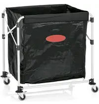 WAS Germany Losse Waszak | PVC | Zwart | 300L | WAS Germany Linnenwagen WAS-4434300 | 730x560x740(h)mm