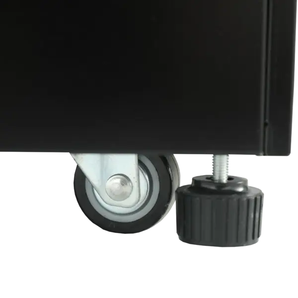 Koelvitrine | PDA3 | 680L | Zwart | -1°C/+5°C | Geforceerd | 4 Niveaus | Wielen | 1500x750x1360(h)mm