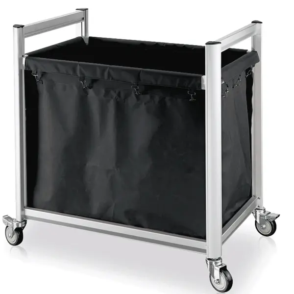 Losse Waszak | Polyester | Zwart | 220L | WAS Germany Linnenwagen WAS-4464000 | 770x350x690(h)mm