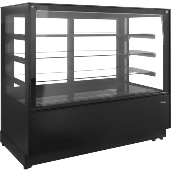 Koelvitrine | PDA3 | 680L | Zwart | -1°C/+5°C | Geforceerd | 4 Niveaus | Wielen | 1500x750x1360(h)mm
