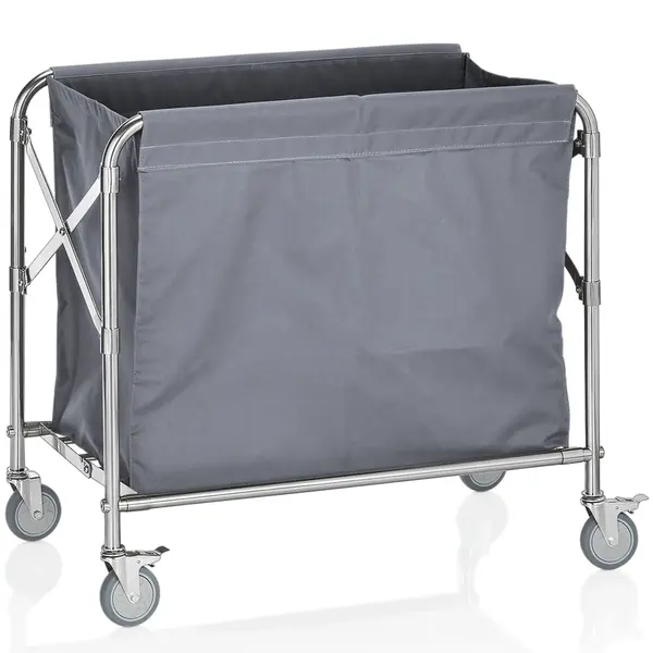 Losse Waszak | Nylon | Grijs | 200L | WAS Germany Linnenwagen WAS-4414200 | 800x400x630(h)mm