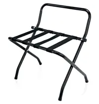 WAS Germany Kofferstandaard | Staal | Zwart | Inklapbaar | Wandbescherming | 620x470x460/710(h)mm 