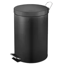 V-Part Pedaalemmer | Zwart | 20L | Klapdeksel | Ø292x445(h)mm