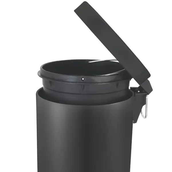 Pedaalemmer | Zwart | 20L | Klapdeksel | Ø292x445(h)mm