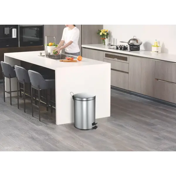 Pedaalemmer | RVS | 20L | Klapdeksel | Ø292x445(h)mm