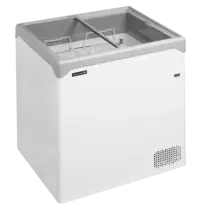 Tefcold Vrieskist | NIC | 186L | Wit/Grijs | -14°C/-24°C | Statisch | Schuifdeksels | Wielen (Geremd) | 740x650x885(h)mm