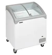 Tefcold Vrieskist | NIC | 185L | Wit/Grijs | -14°C/-24°C | Statisch | Schuifdeksels | Wielen (Geremd) | 740x650x918(h)mm