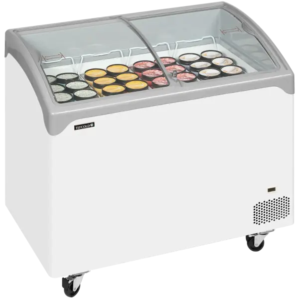 Vrieskist | NIC | 286L | Wit/Grijs | -14°C/-24°C | Statisch | Schuifdeksels | Wielen (Geremd) | 1030x650x918(h)mm