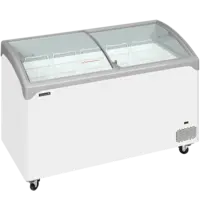 Tefcold Vrieskist | NIC | 388L | Wit/Grijs | -14°C/-24°C | Statisch | Schuifdeksels | Wielen (Geremd) | 1320x650x918(h)mm