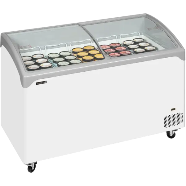 Vrieskist | NIC | 388L | Wit/Grijs | -14°C/-24°C | Statisch | Schuifdeksels | Wielen (Geremd) | 1320x650x918(h)mm