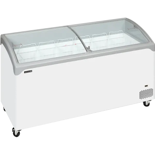 Vrieskist | NIC | 475L | Wit/Grijs | -14°C/-24°C | Statisch | Schuifdeksels | Wielen (Geremd) | 1570x650x918(h)mm