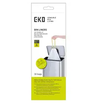 EKO Afvalzakken | Kunststof | Wit | 6L | EKO Afvalbakken | 720 Stuks | 350x400(h)mm