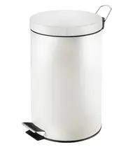 V-Part Pedaalemmer | Wit | 12L | Klapdeksel | Ø248x400(h)mm
