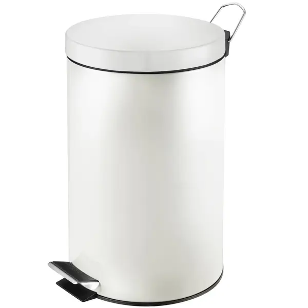 Pedaalemmer | Wit | 12L | Klapdeksel | Ø248x400(h)mm