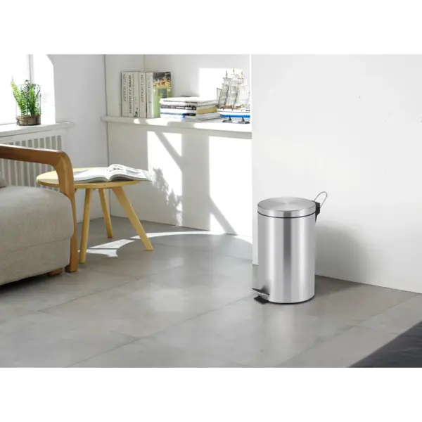 Pedaalemmer | RVS | 12L | Klapdeksel | Ø248x400(h)mm