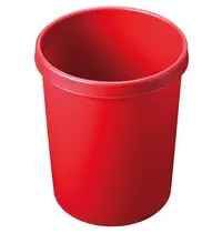 Luxus Afvalbak | Kunststof | Rood | 45L | Open | Ø396x479(h)mm 