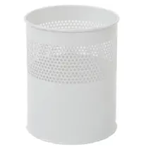 V-Part Afvalbak | Metaal | Wit | 10L | Open | Ø235x275(h)mm