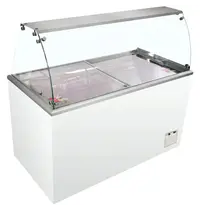 Tefcold Schepijsvitrine | IDA | 426L | 10x 5L + 2x 2.5L | -16°C/-23°C | Statisch | Gekoelde Reserve | Wielen | 1344x694x1330(h)mm