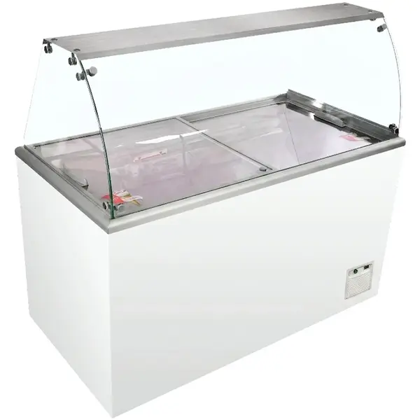 Schepijsvitrine | IDA | 426L | 10x 5L + 2x 2.5L | -16°C/-23°C | Statisch | Gekoelde Reserve | Wielen | 1344x694x1330(h)mm