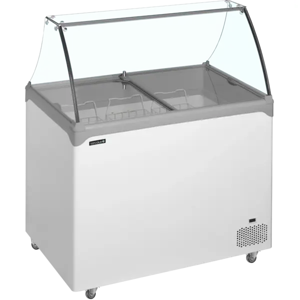 Schepijsvitrine | NIC | 186L | 4x 5L | -14°C/-24°C | Statisch | Gekoelde Reserve | Wielen (Geremd) | 740x650x885(h)mm
