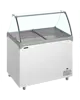 Tefcold Schepijsvitrine | NIC | 390L | 10x 5L | -14°C/-24°C | Statisch | Gekoelde Reserve | Wielen (Geremd) | 1320x650x885(h)mm 
