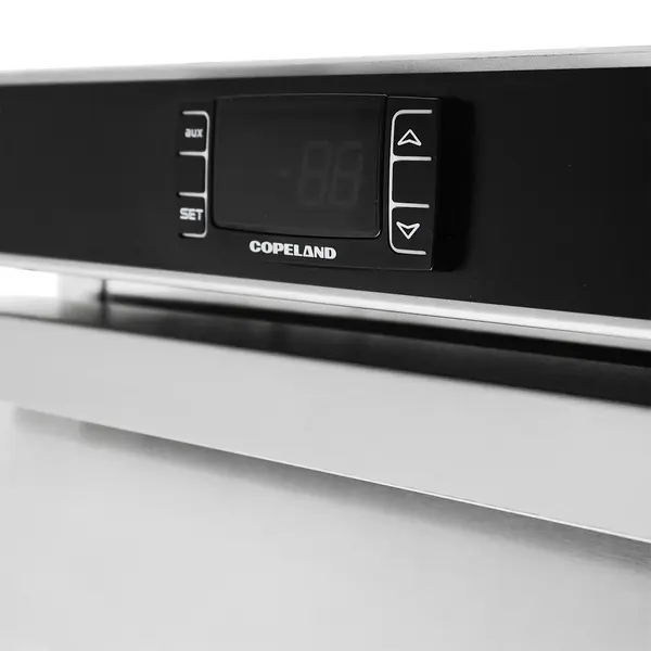 Koelkast | Energiezuinig | 101L | RVS | +2°C/+8°C | Geforceerd | 3 Laden | Wielen | 600x605x810(h)mm