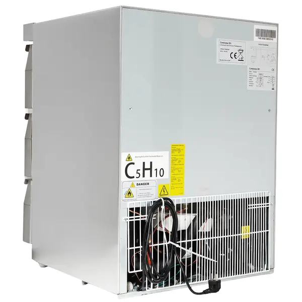Koelkast | Energiezuinig | 101L | RVS | +2°C/+8°C | Geforceerd | 3 Laden | Wielen | 600x605x810(h)mm
