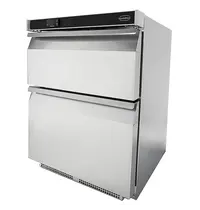 CombiSteel Koelkast | Energiezuinig | 101L | RVS | +2°C/+8°C | Geforceerd | 2 Laden | Wielen | 600x605x810(h)mm