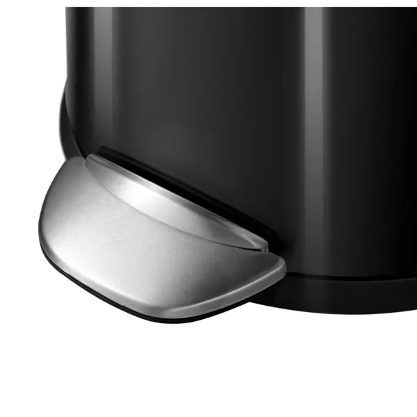 Pedaalemmer | BELLE DELUXE | RVS | Zwart | 3L | Klapdeksel | Ø167x260(h)mm