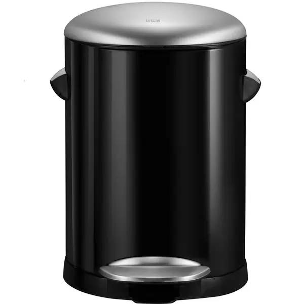Pedaalemmer | BELLE DELUXE | RVS | Zwart | 3L | Klapdeksel | Ø167x260(h)mm