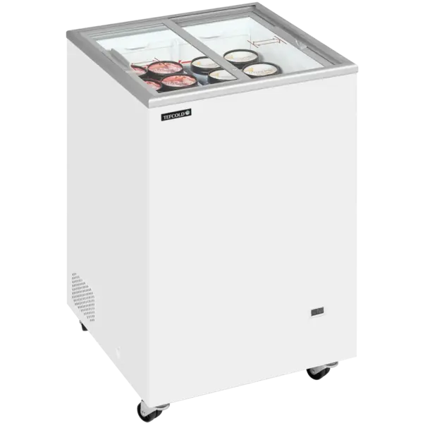 Vrieskist | IC | 108L | Wit | -14°C/-24°C | Statisch | Schuifdeksels | Wielen (Geremd) | 570x570x897(h)mm