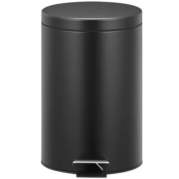 Pedaalemmer | Zwart | 5L | Klapdeksel | Ø203x284(h)mm