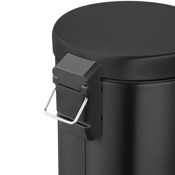 Pedaalemmer | Zwart | 5L | Klapdeksel | Ø203x284(h)mm