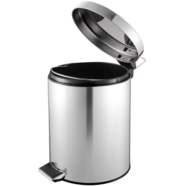 Pedaalemmer | RVS | 5L | Klapdeksel | Ø203x284(h)mm