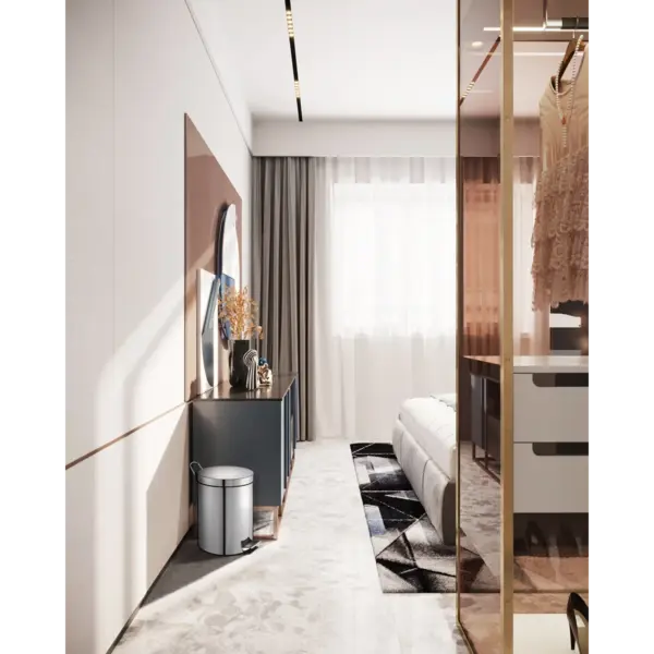 Pedaalemmer | RVS | 5L | Klapdeksel | Ø203x284(h)mm