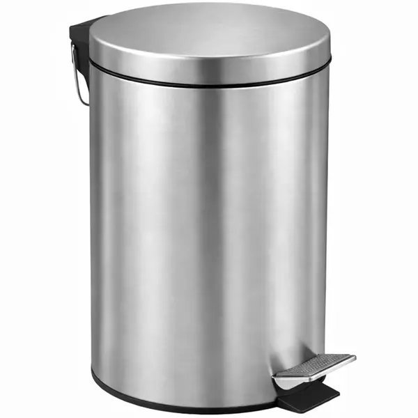 Pedaalemmer | RVS | 5L | Klapdeksel | Ø203x284(h)mm